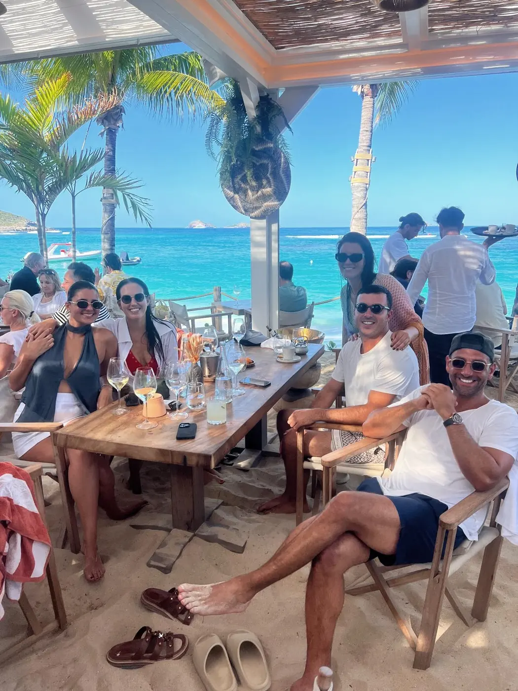 Lunch at Nao beach club, St Barths